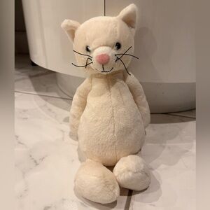Jellycat Bashful Kitten Cream Plush Cat Toy